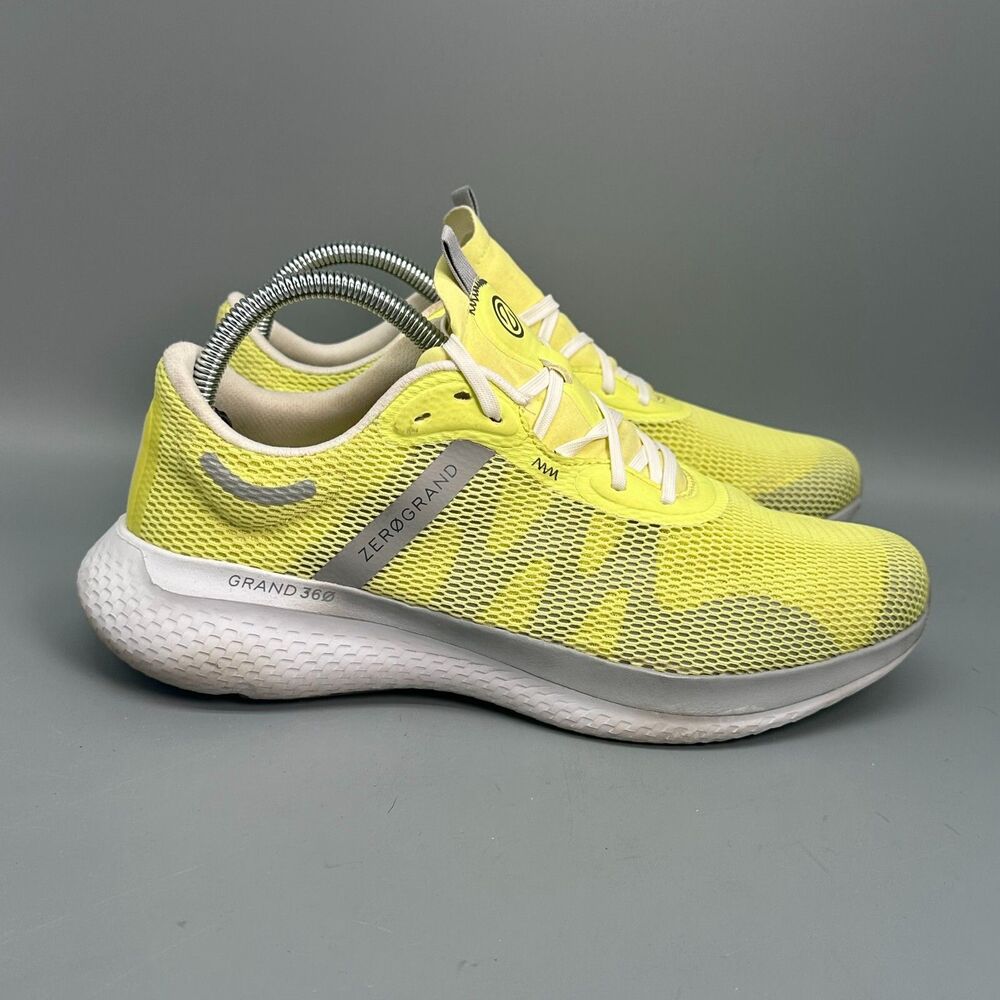 Cole Haan Zerogrand Outpace 2 Women 8.5 Yellow Athletic Sneakers Lace-Up Low Top